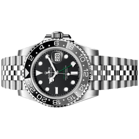 Rolex GMT Master II Bruce Wayne 40mm 126710GRNR-0003 Black Dial, Unworn 2024