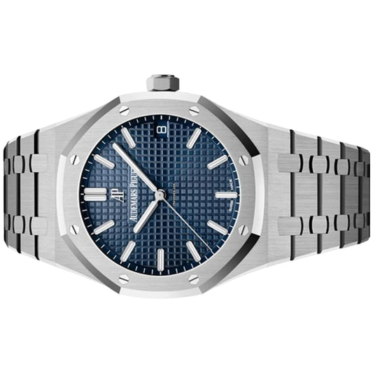 Audemars Piguet Royal Oak 41mm 15500ST.OO.1220ST.01 Blue Grande Tapisserie Dial, Unworn 2022 - Time Secret