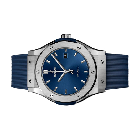 Hublot Classic Fusion 45mm 511.NX.7170.RX Titanium Blue Sunray Dial, Unworn 2023