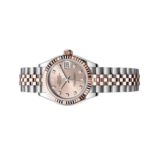 Rolex Lady Datejust 26mm 179171 Rose Gold, Rose Pink Diamond Dial, Worn 2010