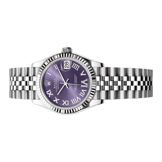 Rolex Lady Datejust 31mm 278274-0026 Aubergine Roman with Diamond VI Dial, Worn