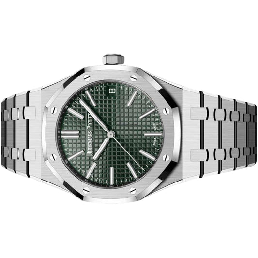 Audemars Piguet Royal Oak 41mm 15510ST.OO.1320ST.09 Green Grande Tapisserie Dial, Unworn 2024