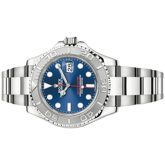 Rolex Yacht Master 40mm 116622-0001 Platinum Bezel, Blue Dial, Worn 2015