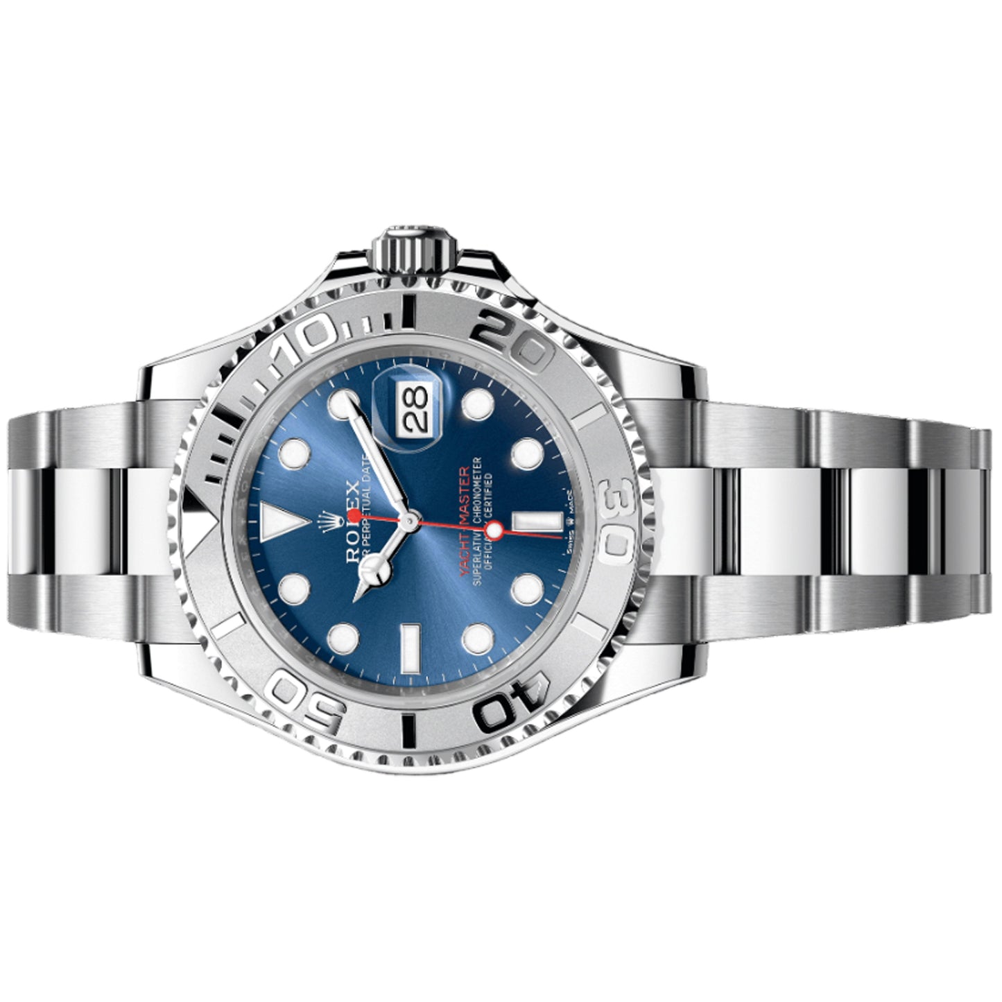 Rolex Yacht Master 40mm 126622-002 Blue Dial, Oystersteel and Platinum Bezel, Unworn 2025