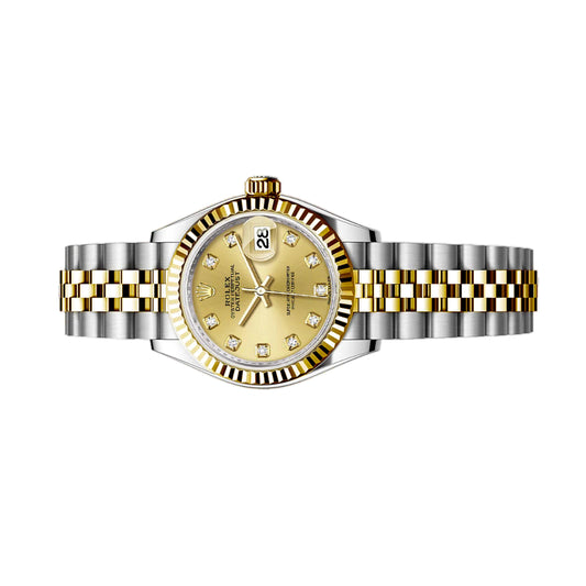 Rolex Lady Datejust 28mm 279173-0011 Champagne Diamond Dial, Worn 2019