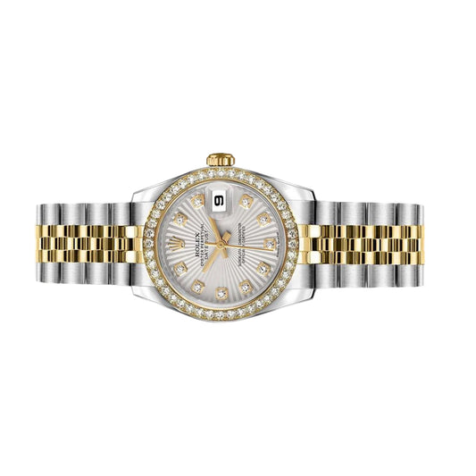 Rolex Lady Datejust 26mm 179383 Diamond Bezel, Sunbeam Diamond Dial, Worn 2013