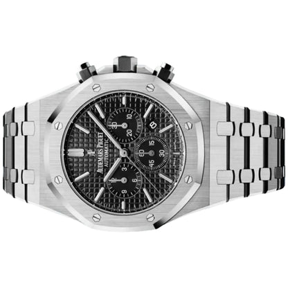 Audemars Piguet Royal Oak Chronograph 41mm 26320ST.OO.1220ST.01 Black Grande Tapisserie Dial, Worn 2014