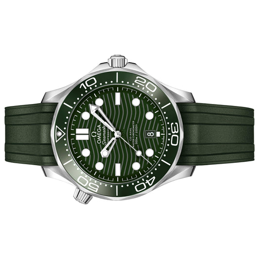 Omega Seamaster Diver 300M 42mm 210.32.42.20.10.001 Green Dial, Green Rubber Strap, Unworn 2023