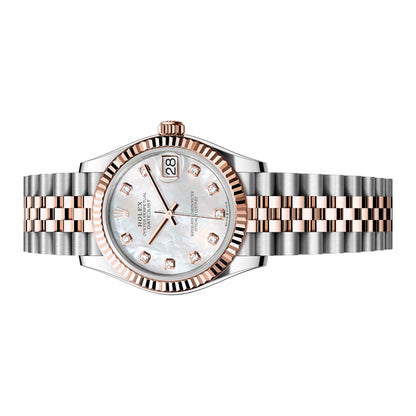 Rolex Lady Datejust 31mm 278271-0026 Rose Gold, White Mother of Pearl MOP Diamond Dial, Unworn 2025