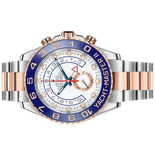 Rolex Yacht Master II 44mm 116681 Rose Gold, White Dial, Worn 2014