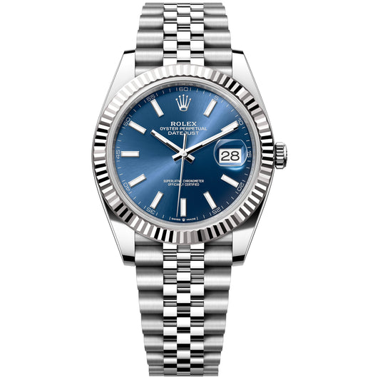 Rolex Datejust 41mm 126334-0002 Blue Index Dial, Unworn 2024