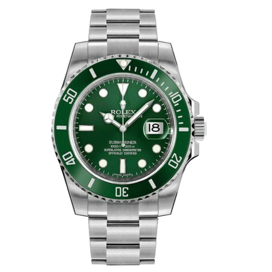 Rolex Submariner Date Hulk 40mm 116610LV Green Dial, Worn 2018