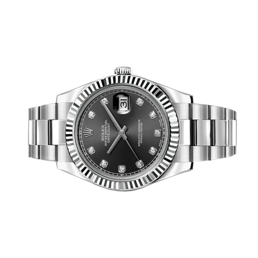 Rolex  Datejust 116334 , Rhodium Dial , Diamond 2014