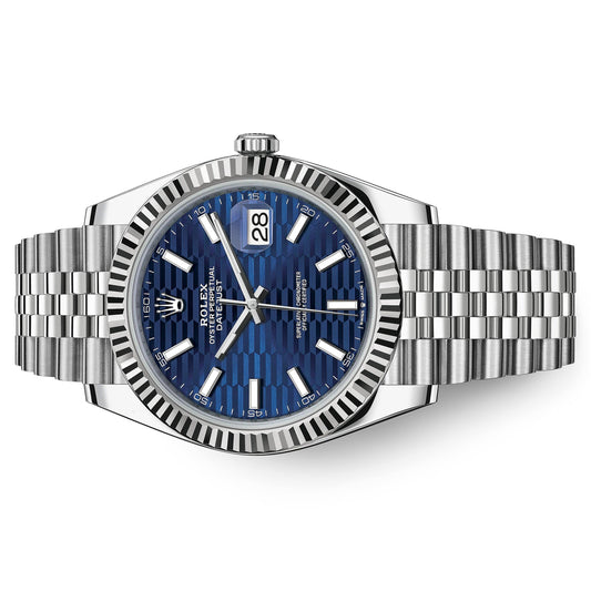 Datejust 126334 , Blue Dial Motif , Stainless Steel ,White Gold 2022