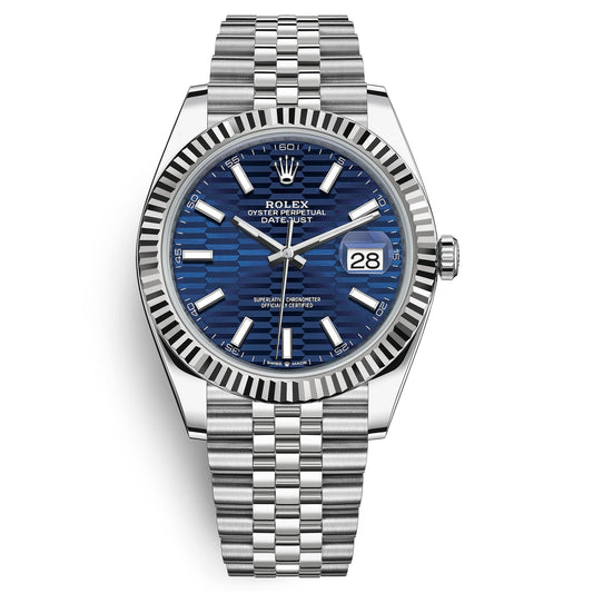 Datejust 126334 , Blue Dial Motif , Stainless Steel ,White Gold 2022