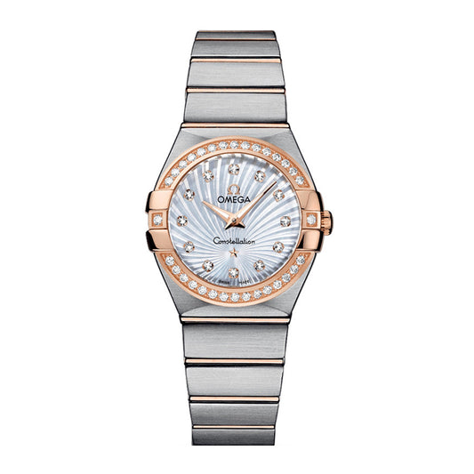 CONSTELLATION QUARTZ 27mm Diamond bezel 123.25.27.60.55.002