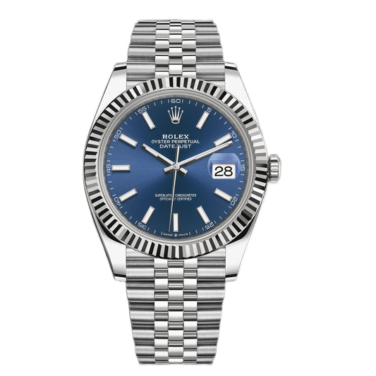 Rolex  Datejust 126334 , Blue Dial, Stainless Steel ,White Gold 2020 Old card