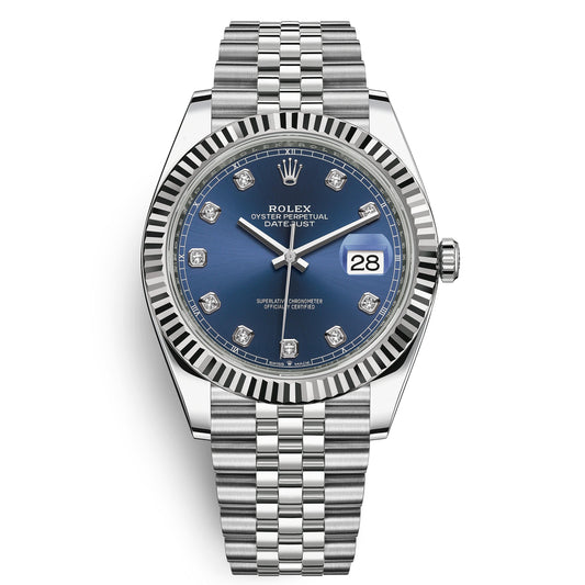 Rolex  Datejust 126334 , Blue Diamond Dial, Stainless Steel ,  2019