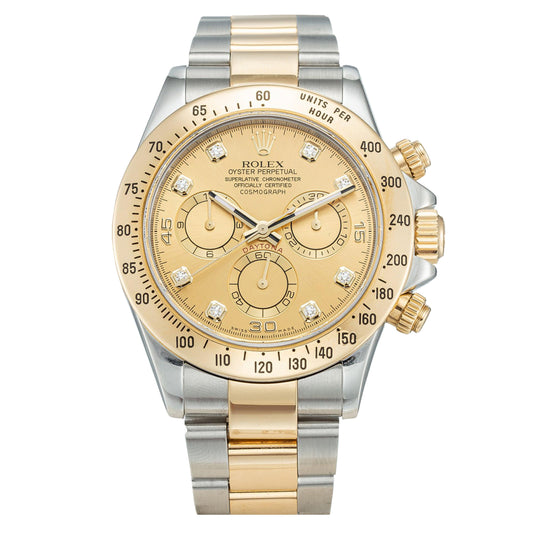 Rolex 116523 Daytona - Champagne Diamond Dial