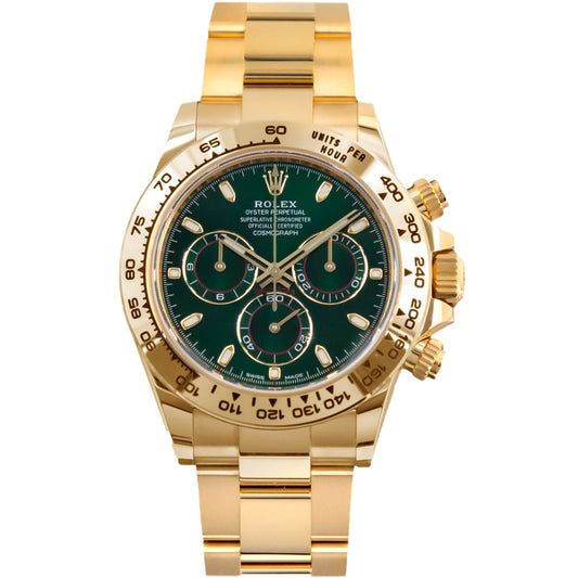 Rolex Yellow Gold Daytona116508 - Green Dial