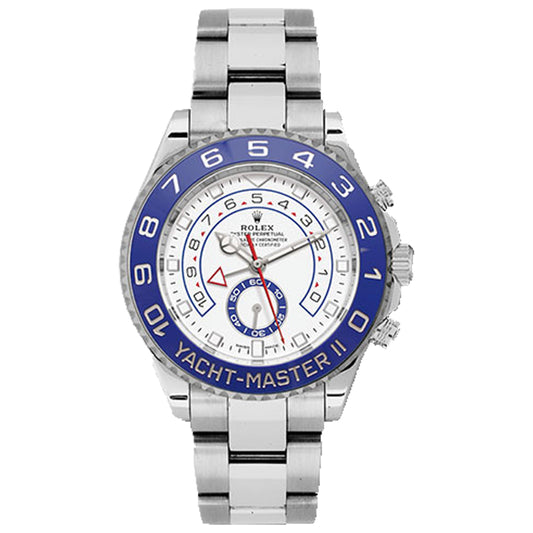 Rolex 116680 Steel Yacht-Master II 44 Watch - Matt White Dial