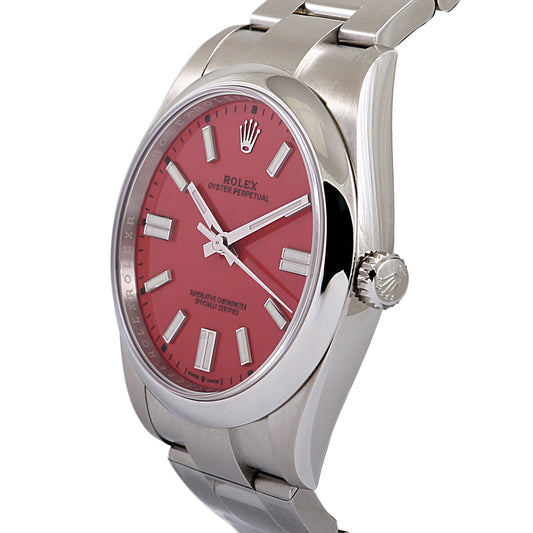 Rolex oyester perpetual 41mm 124300 Red dial (6773327659215)