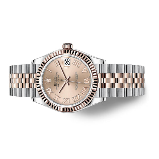 Rolex 278271 31mm Datejust RoseGold ,Pink  Dial  Fluted Bezel 2021 worn