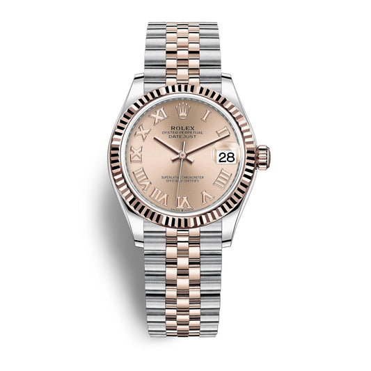 Rolex 278271 31mm Datejust RoseGold ,Pink  Dial  Fluted Bezel 2021 worn